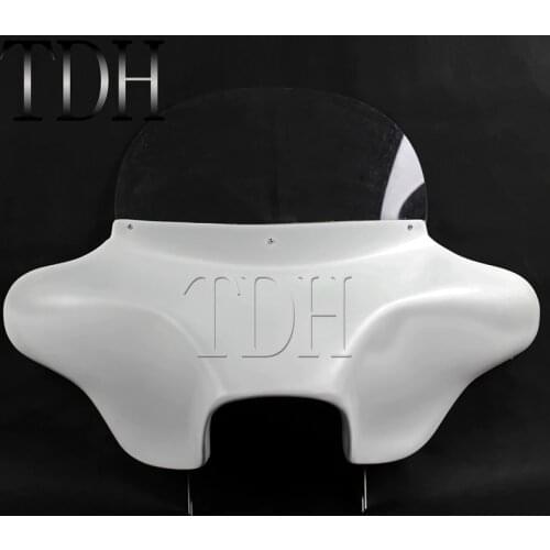 Motorcycle White Detachable Batwing Fairing 6x9 Speakers For Harley Road King Eagle EFI FLHR Custom Classic CVO 1994-2013