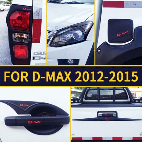 FREE SHIPING ISUZU D-MAX front tail lamp cover Handle cover bowl cover rear trunk lid accessory accessories complete full set