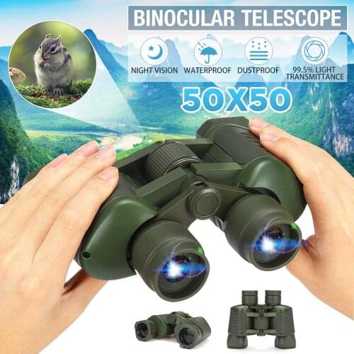 Binoculars Telescope 50x50 High Clarity with Clear Weak Night Vision Powerful Binoculars for Outdoor Hunting Optical Telescope