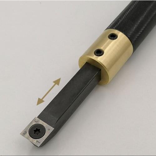 X7AB 1Set Durable Metal Wood Turning Tool Chisel Changeable Tungsten Titanium Tip Lathe Tool Insert Cutter