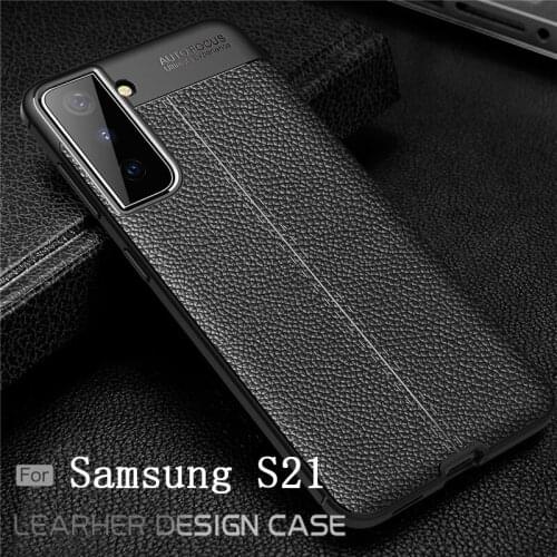 For Samsung Galaxy S21 Case For Samsung S21 Capas Bumper Leather For Fundas Samsung A02S A12 A31 A41 A51 A71 S20 Ultra S21 Cover