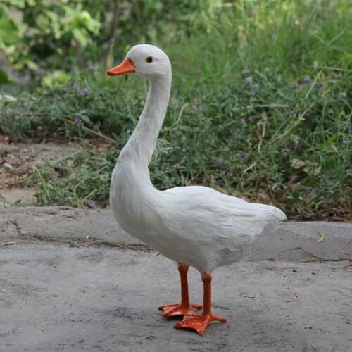 Zilin Manufacturer / simulation goose decor, lovely and vivid, ideal as children gift or garden decor 24*12*39 cm