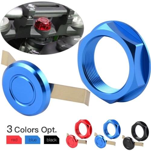 NICECNC Steering Stem Nut Cap Cover For Husqvarna WR125 TC250 TE250 SM250R WR 125 TE TC 250 SM 250R 2008-2013
