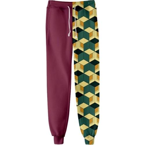 Anime Demon Slayer Kimetsu no Yaiba Cosplay Costume 3D Print Pants Trousers Carnaval Party Costumes