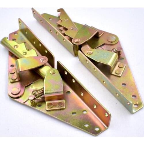 Furniture Hardware Sofa Bed Folding hinge Champagne Color Sofa features Connector 2pcs