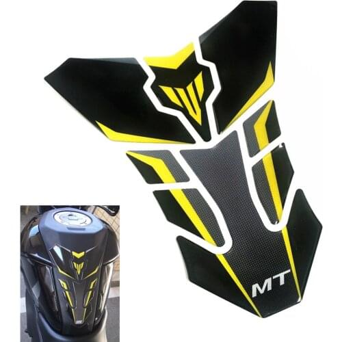 Motorcycle MOTO For Yamaha MT10 MT-10 MT09 MT07 FZ09 MT25 Gas Cap Raised Fuel Tank Pad Reflective Stickers Emblem Protection