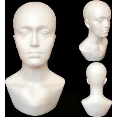 Foam Male Display Mannequin Head Dummy Wigs Hat Scarf Stand Model