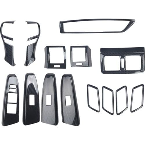 Imitation Carbon Fiber Mahogany Interior Sticker For 10-13 Toyota Reiz mark X Right hand Drive