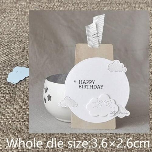 New Design Craft Metal stencil mold Cutting Die Bunny on cloud decoration scrapbook die cuts Album Paper Card Craft Embossing