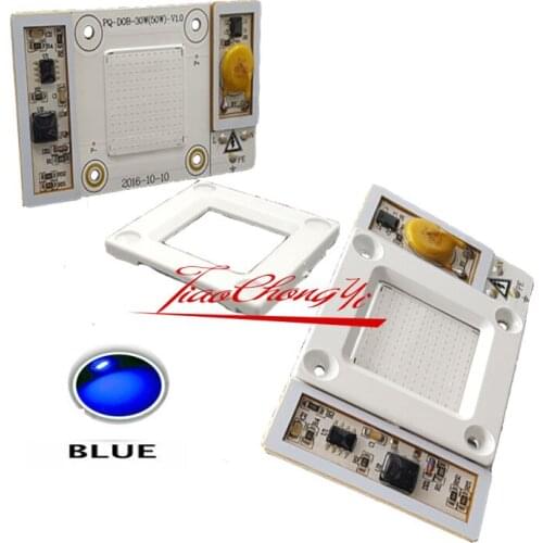 New 170-265V 220V High Power 50W led chip built-in driver Royal Blue 445NM 100% Brand New