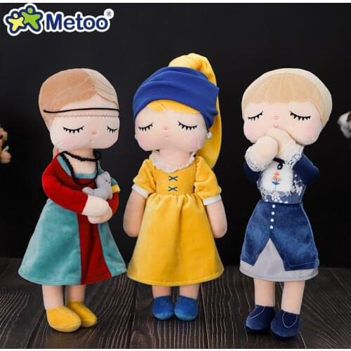 2021 Original Metoo Dolls Stuffed Toys For Girls Baby Beautiful Rabbit Painting Angela Soft Animals For Kids Infants