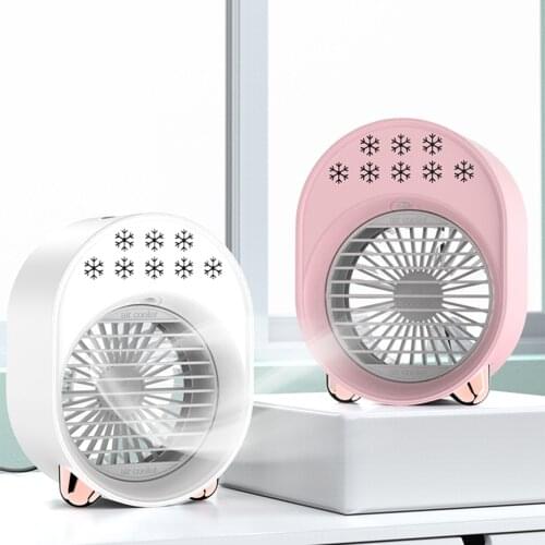 Mini Air Conditioner Protable Air Cooler Unit USB Cooling Fan Quiet Desk Humidifier for Home Office Summer Cooler Fan