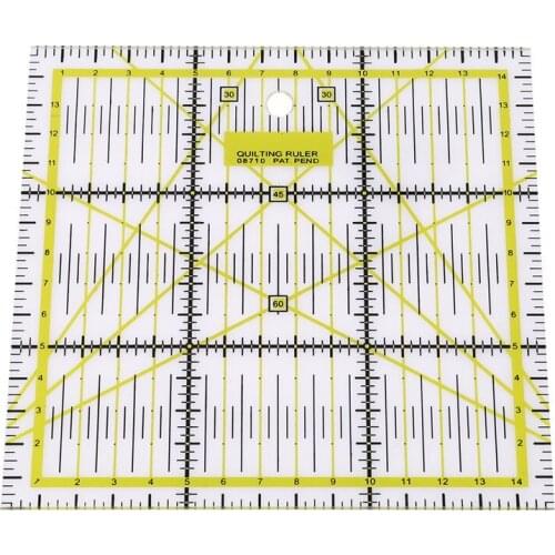 15*15 Cm Transparent Quilting Sewing Patchwork Ruler Home Art Cutting Tool Tailor Craft DIY Sewing Measuring Stationary