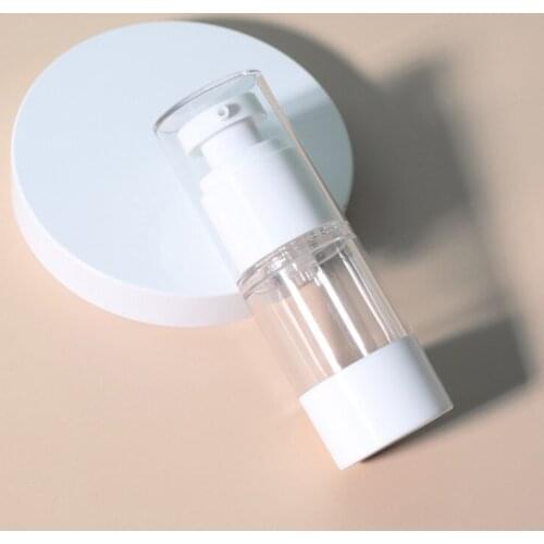 15/30/50ml Portable Cosmetic Bottle Empty Pump Clear Bottle Lotion Shampoo Dispenser Refillable Bottles Travel Accessories