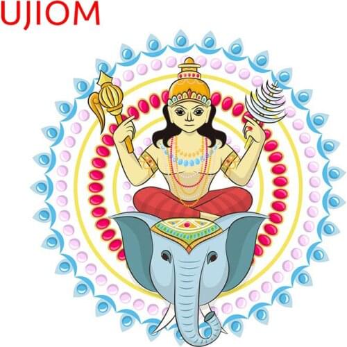 UJIOM Indian God Personalise Home Decoration Bedroom Living Room Decorations Wall Stickers Bathroom Waterproof Decor Poster
