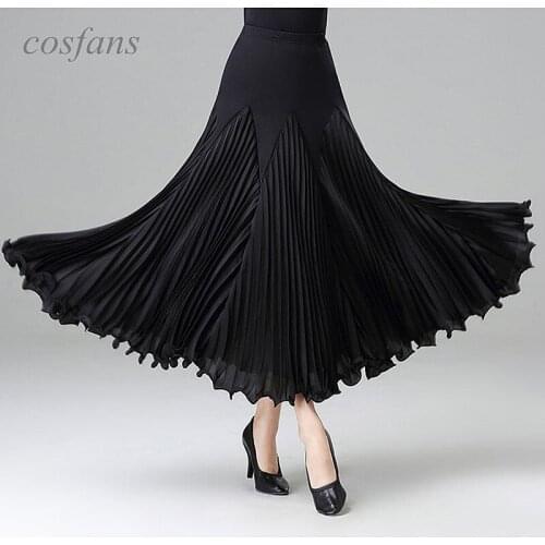 Ballroom dance large skirt waltz tango waltz foxtrot elegant evening party stage performance dancewear practise cha cha skirts