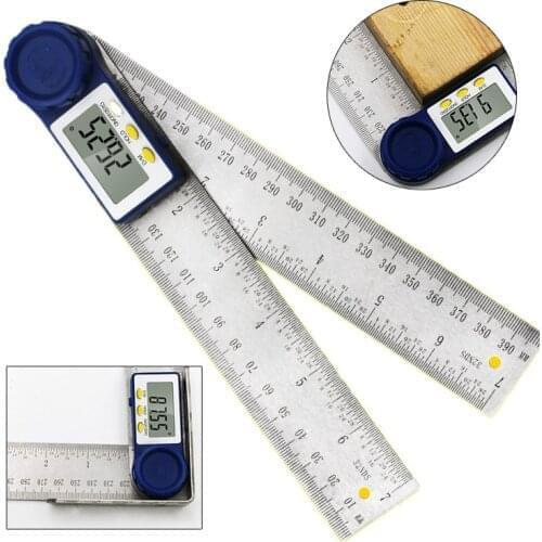 0-200mm Angle Digital Ruler 8 inch Digital Meter Angle Inclinometer Electron Goniometer Protractor Angle Finder Measuring Tool
