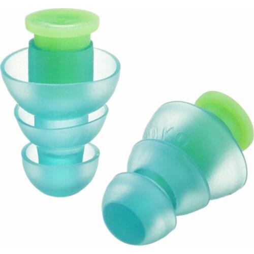 1 Pair Silicone Ear Plugs For Sleeping Earplugs Anti-noise Motorcycle Drummer Earmuffs For Concerts Musician DJ Ear Plug