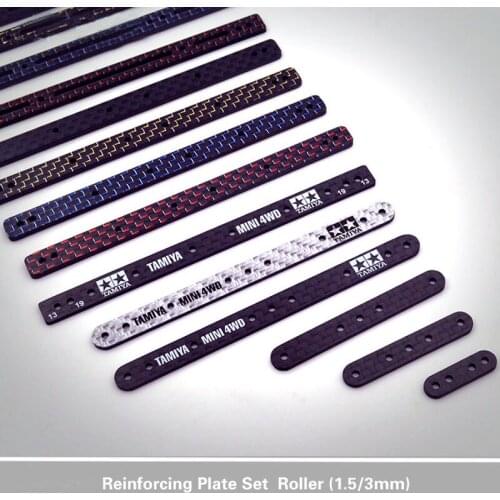 10PCS Carbon Fiber Reinforcing Bar Plate Stick Support Bracket DIY Parts for RC Tamiya Mini 4WD Car 15495 15497 95307 95008