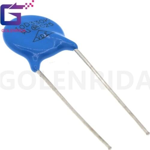10pcs varistor 10D330K 33V piezoresistor 10D330