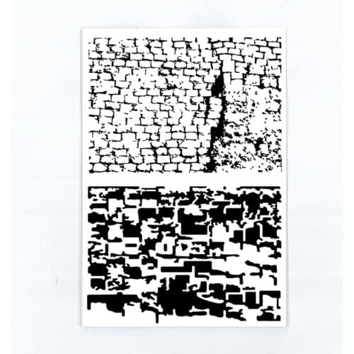 11X16CM Brick Wall Transparent Seal Clear Stamps Silicone Seal Roller Stamps DIY Scrapbook Album Card Christmas wedding