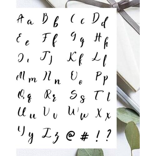 14x18CM Alphabet Transparent Seal Clear Stamps Silicone Seal Roller Stamps DIY Scrapbook Album / Card Christmas Wedding