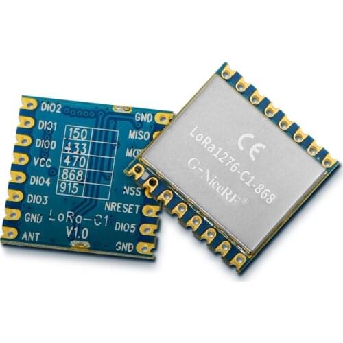 4pcs/lot lora1276-C1 CE-RED certified 868MHz | 915MHz SX1276 20dBm High Sensitivity 4Km-6Km LoRa Module