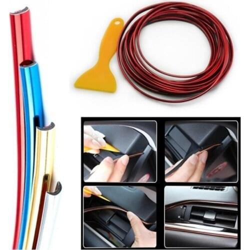5M Auto Adhesive Strips for Car Interior Decoration Molding Styling car Accessories