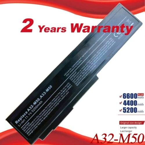 Laptop Battery for Asus N53S N53J N53JQ A32-N61 A32-M50 N43 N61JQ free shipping