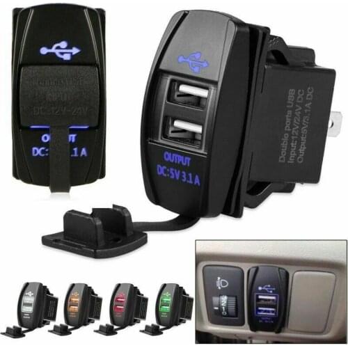 2 Ports Car Charger Quick Charge 3.1 Dual USB Adapter Fast Charging For iPhone Samsung Xiaomi Phone Car-Charger