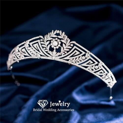 CC Hair Crowns Women Hair Accessories Wedding Tiara Engagement Jewelry Bridesmaids Luxury Headdress European Style Hairwear HS72