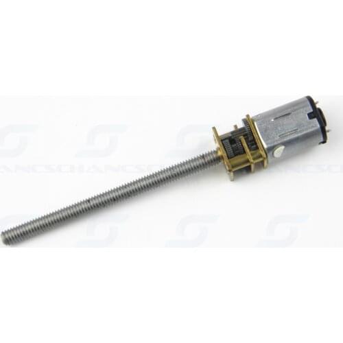 CHANCS DC Gear Motor N20 12V 200RPM Shaft 55mm M4 Screw Rod DIY Long Shaft Speed Torque Electro Motor
