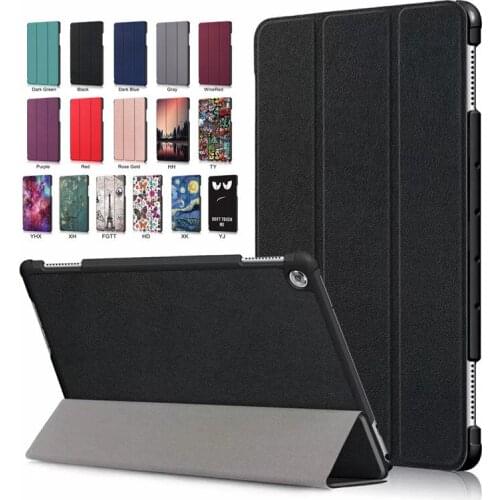 Case for Huawei MediaPad M5 Lite 10 Case BAH2-W09/W19/L09 10.1 '' Smart PU Leather Stand Cover Funda for M5 Lite 10.1 Case