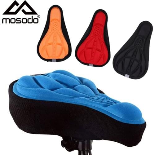 Mosodo Bicycle Saddle Mountain Bike Seat Cover Breathable 3D Pad Cushion Soft Cycling Seat Outdoor Bicycle Bike Accessories