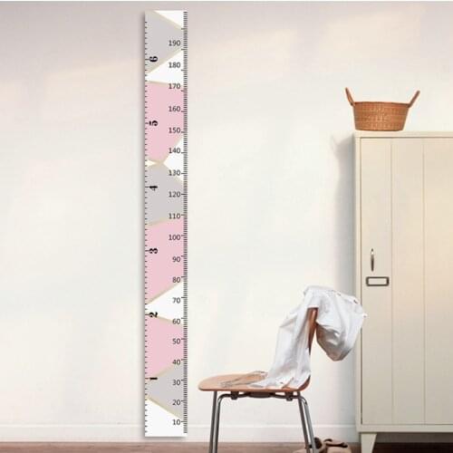 Sw Wooden Wall Hanging Sticker Height Measure Kids Room Home Decoration Ruler Wallpaper Growth Chart Nursery Room Decor Wall Art