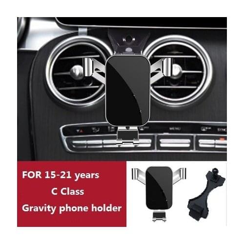 Car Mobile Phone Holder Mounts Stand GPS Bracket Phone Navigation Bracket For Mercedes Benz C-Class W205 GLC W253 Car interior