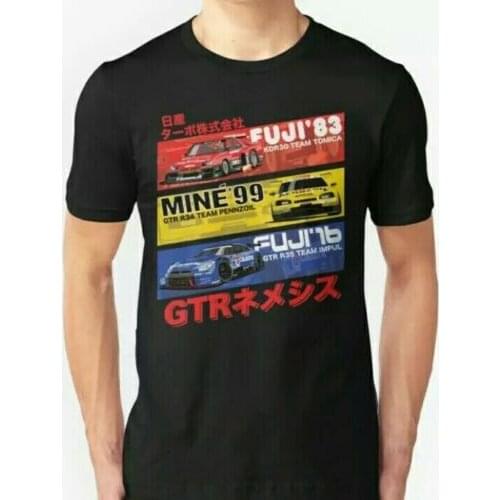 T-Shirt Jdm Race Niss Gtr 30 34 35 Impul Tomica Pennzoil Teams Hot Summer Clothing Cotton Men T-Shirt High Quality Cool Tees Top