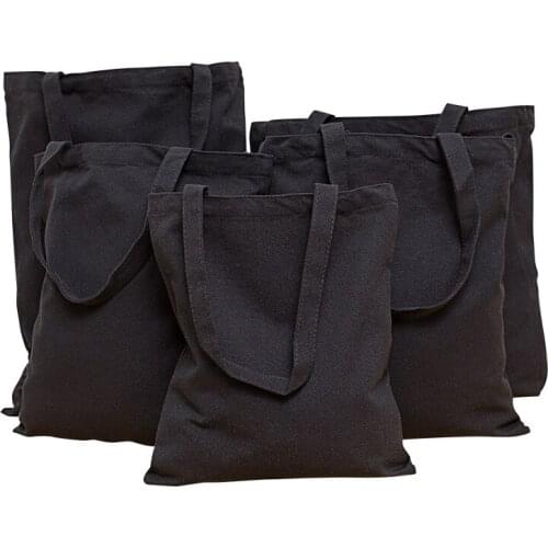 Women Canvas Shopping Bag Customized Print Female Cotton Cloth Shoulder Bag Eco Handbag Tote Reusable Grocery Shopper Bags