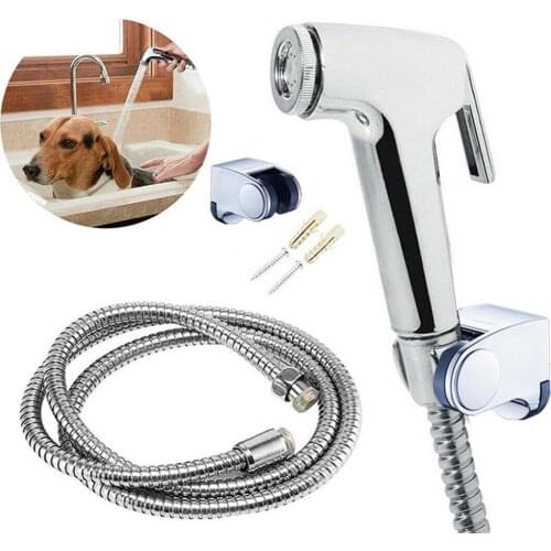 All-in-1 Bidet Sprayer Kit Plastic Shattaf with 1.5m Hose Easy to Install
