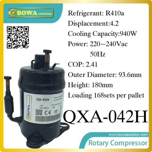 R410a compressor (940W cooling capacity) suitable for cooling equipments in medical imaging system