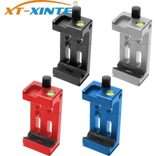 XT-XINTE XJ-8 Microphone Clip Tripod Head Bracket Mobile Phone Holder For Phone Flashlight Microphone W Spirit level Cold Shoe