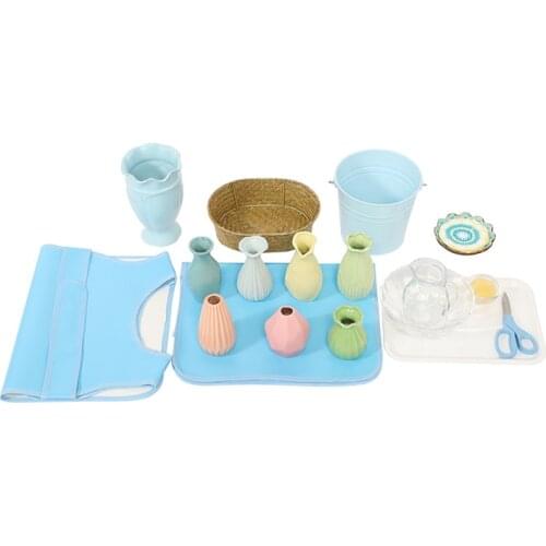 Montessori Practical Materials for CASA Arranging Flowers Working w/ 7 Different Vases Preschool Early Educational Equipment