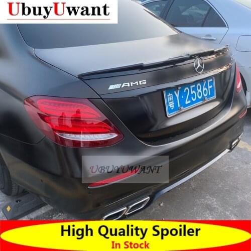 For Mercedes Benz W213 E200 E300 E43 E63 2015-2019 ABS Primer Exterior Rear Spoiler Tail Trunk Boot Wing Decoration Car Styling