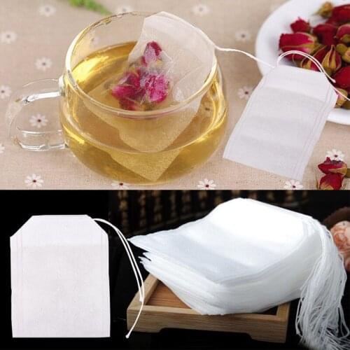 100pcs/Lot Teabags 5.5x7cm Empty Scented Tea Bags With String Heal Seal Filter Infuser For Loose Coffee Tea Disposable Paper Bag