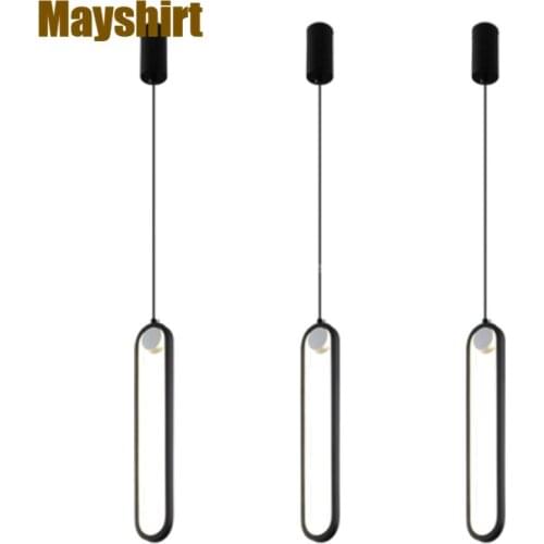 Nordic Gold Oval LED Pendant Lights Luxury Bedroom Living Room Decor Kitchen Hanging Lamps Modern Bar Dinning Room Light Fixture