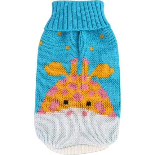 Pet Winter Knitting Sweater Puppy Clothes Deer Pattern Knitwear for Dog Cat (L)
