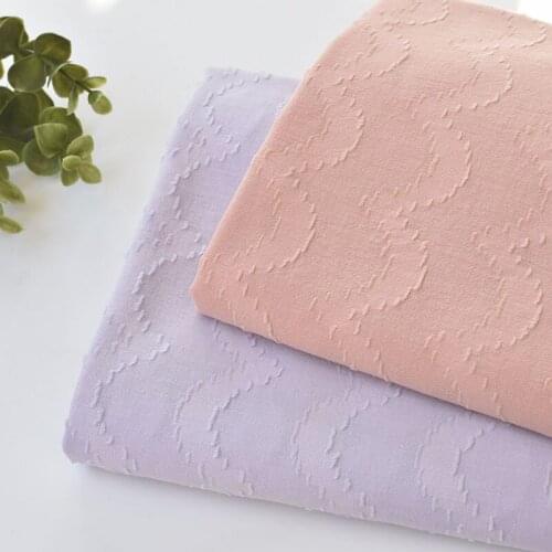 1meter 100% cotton pink wave fabric for Childrens skirt dress DIY Summer clothes bag handwork fabric art XMT