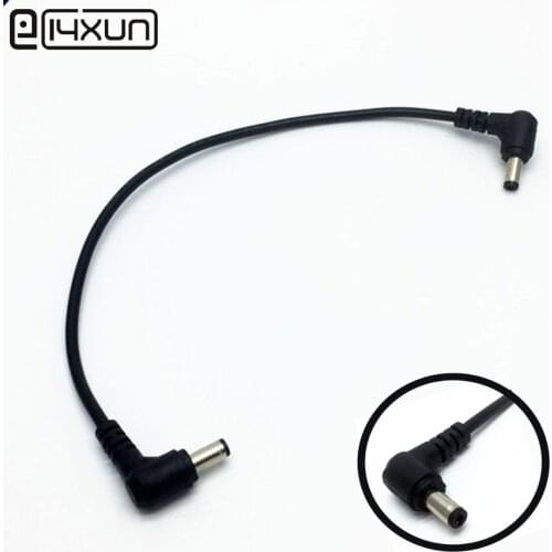 1pcs 5.5*2.5mm 90 Degrees DC Power Plug with 30cm Cable Black Charging Connector 5.5x2.5mm Audio Plugs