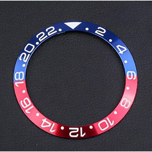 38mm Watch Face Metal Bezel Insert For 40mm case Seiko SKX007 SKX009 watch case Submariner GMT Mens Watches Replace Accessories