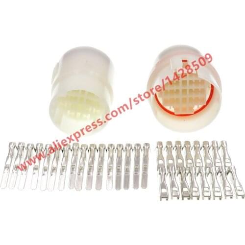 5 Sets 16 Pin Waterproof Automotive Connector Sealed Round Plug Female Male For Car Truck